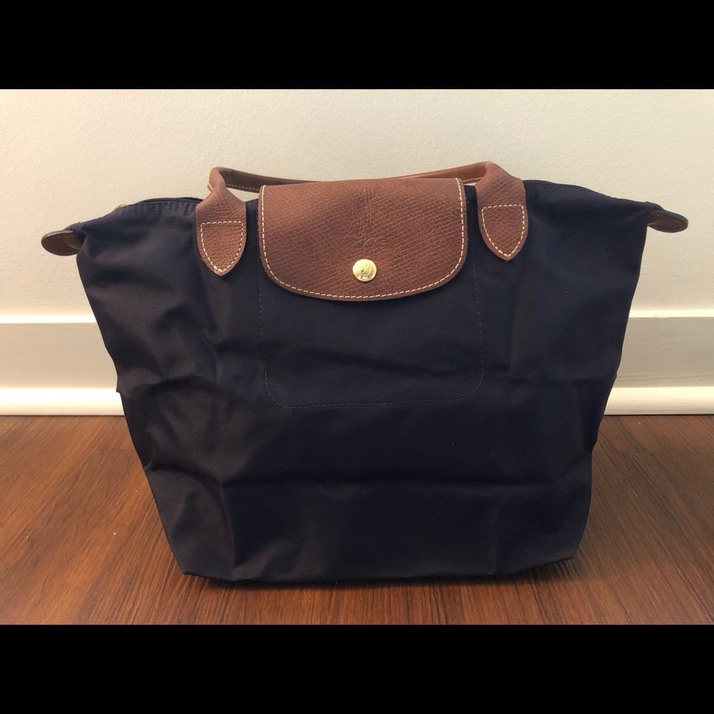 Small Longchamp shoulder bag - dark purple